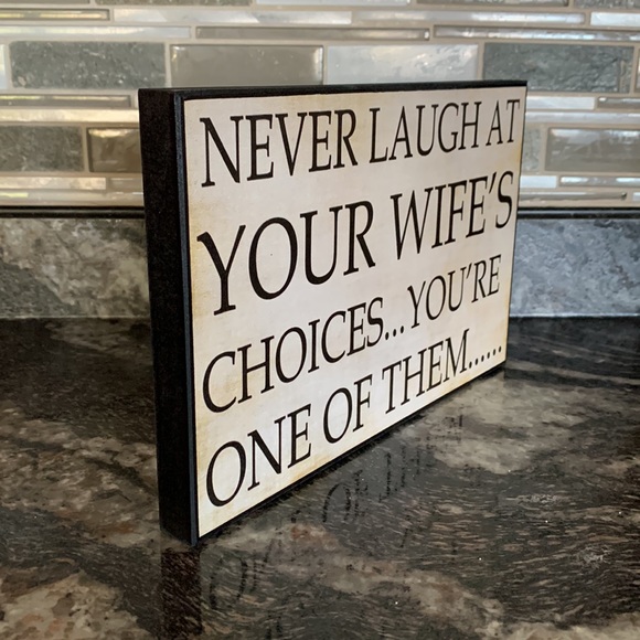 Funny Wooden sign to hang up or display - Picture 2 of 3